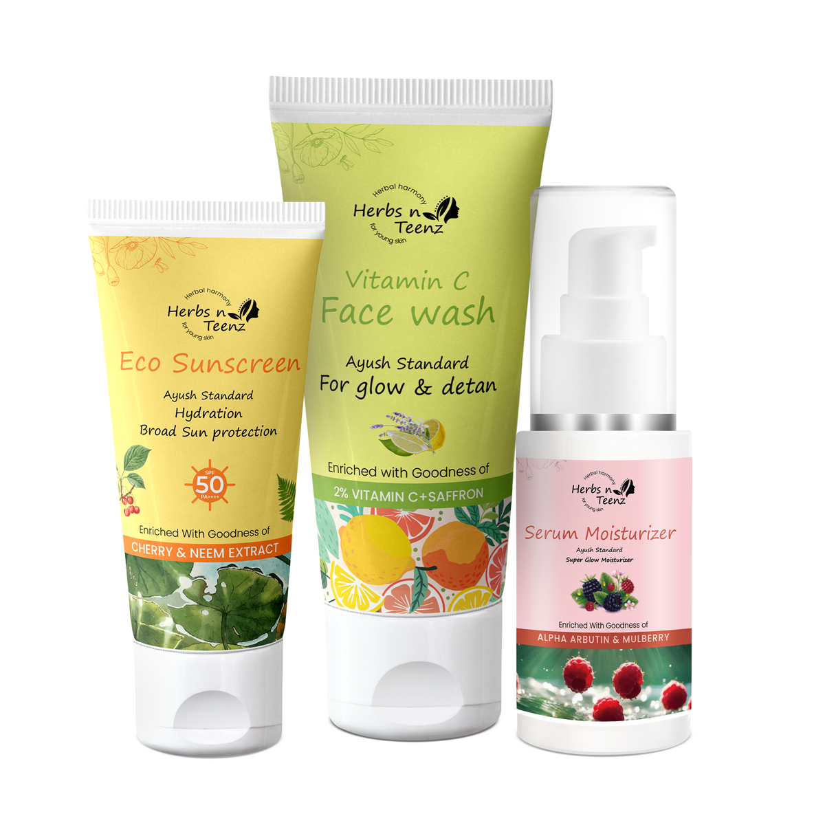 The Glass Glow Trio (Brighten, Hydrate, Protect)